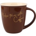 Porcelánový hrnek HENDIA 330 ml hnědý