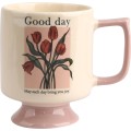 Porcelánový hrnek REJKA 300 ml krémový/růžový