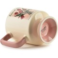 Porcelánový hrnek REJKA 300 ml krémový/růžový