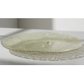 Skleněný servírovací talíř SIMPLICITY 32 cm zelený