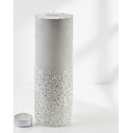 Velký moderní svícen Diament 36 cm bílý