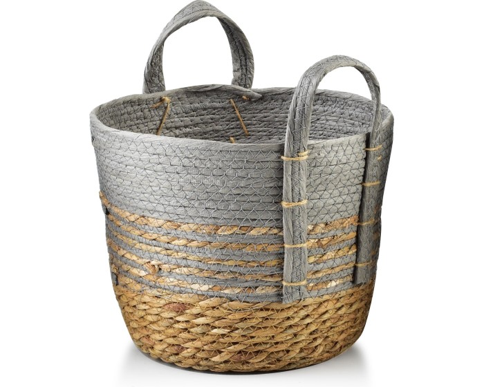 Úložný košík Bali L 28x23 cm hnědo-šedý