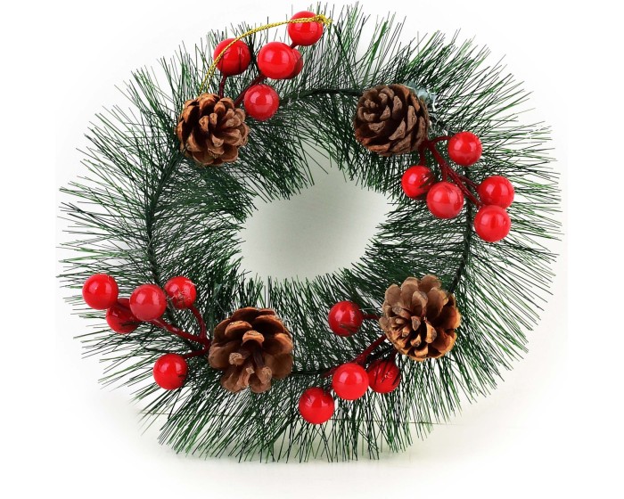 Vánoční věnec SANTA LILA 20 cm zelený