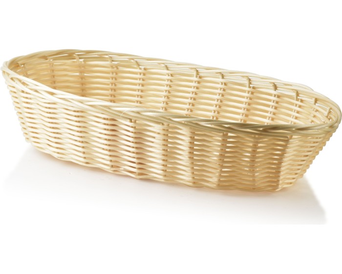 Oválný košík SINO 30x16,5x7 cm béžový