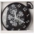 Nástěnné hodiny RAMSEY 37 cm černé/stříbrné