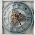 Nástěnné hodiny RAMSEY 50 cm modré