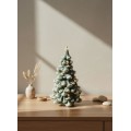 LED vánoční světelná dekorace stromek SANTA LILA 43 cm zelená