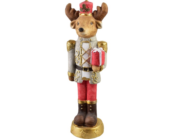 Vánoční figurka Santa Lila 50 cm hnědá/červená