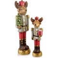 Vánoční figurka Santa Lila 50 cm hnědá/červená