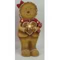 Vánoční LED figurka Perníček Santa Lila I 43,5 cm hnědá