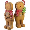 Vánoční LED figurka Perníček Santa Lila II 43,5 cm hnědá