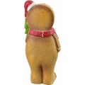 Vánoční LED figurka Perníček Santa Lila II 43,5 cm hnědá