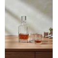 Likérová sada 6 skleniček a karafy se zabroušeným hrdlem EVA FROZEN 310ml/810ml čirá