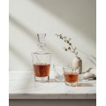 Likérová sada 6 skleniček a karafy se zabroušeným hrdlem EVA TRIANGLE 280ml/780ml čirá