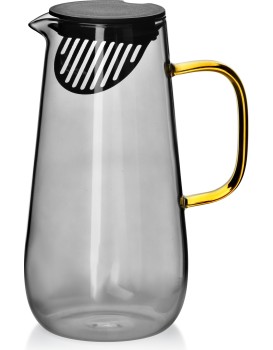Skleněný džbán Semet 1,5 l šedý/zlatý