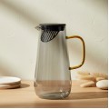 Skleněný džbán Semet 1,5 l šedý/zlatý