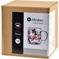 Skleněný hrnek PETER FLOWER 300 ml čirý/vícebarevný