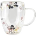 Skleněný hrnek PETER FLOWERS 320 ml čirý