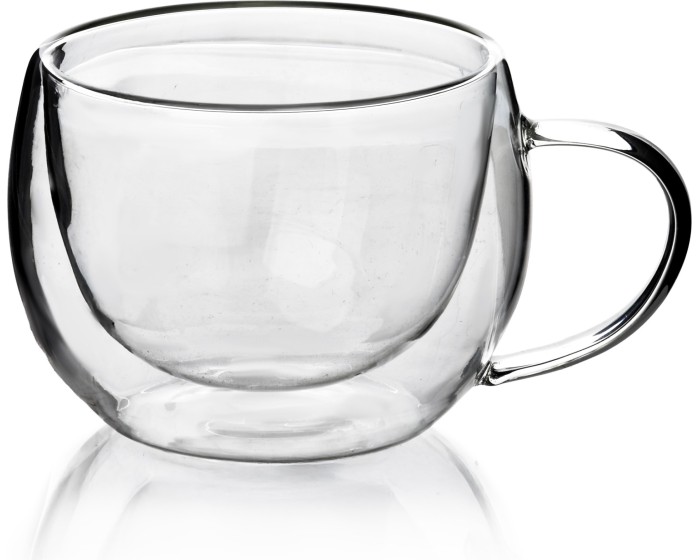 Skleněný hrnek PETER 280 ml čirý