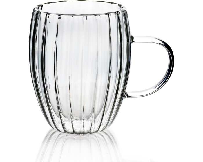 Skleněný hrnek PETER 300 ml čirý