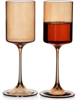 Sada 4 ks sklenic ROMANE 300 ml medová