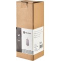 Skleněný hrnek PETER RIBBON 480 ml se slámkou čirý