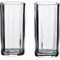 Sada 4 ks vysokých sklenic ELISE STRIPES 360 ml čirá