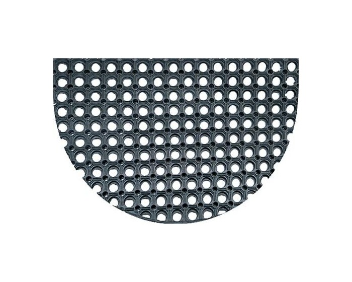 Rohožka půlkruhová HONEYCOMB 75 x 45 cm černá