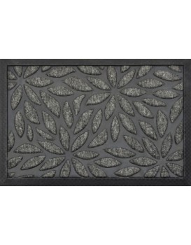 Obdélníková rohožka PLANTS 40x60 cm šedá