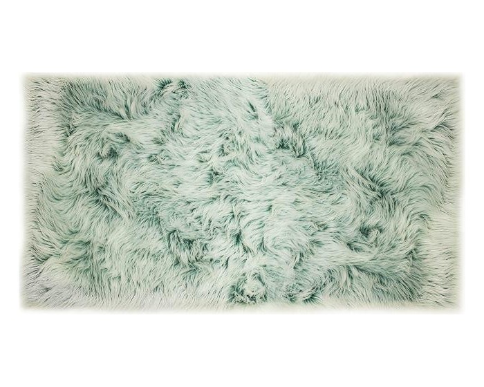 Kusový koberec s vysokým vlasem OMBRE 80 x 140 cm - modrozelený
