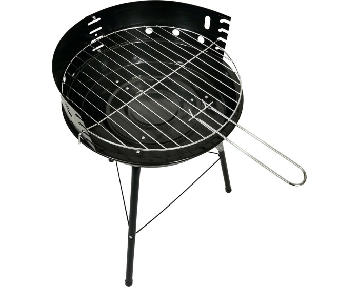 Gril na dřevěné uhlí BBQ1007 černý