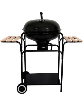Gril na dřevěné uhlí BBQ1003 černý