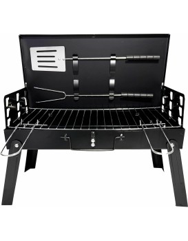 Skládací turistický gril BBQ1009 černý