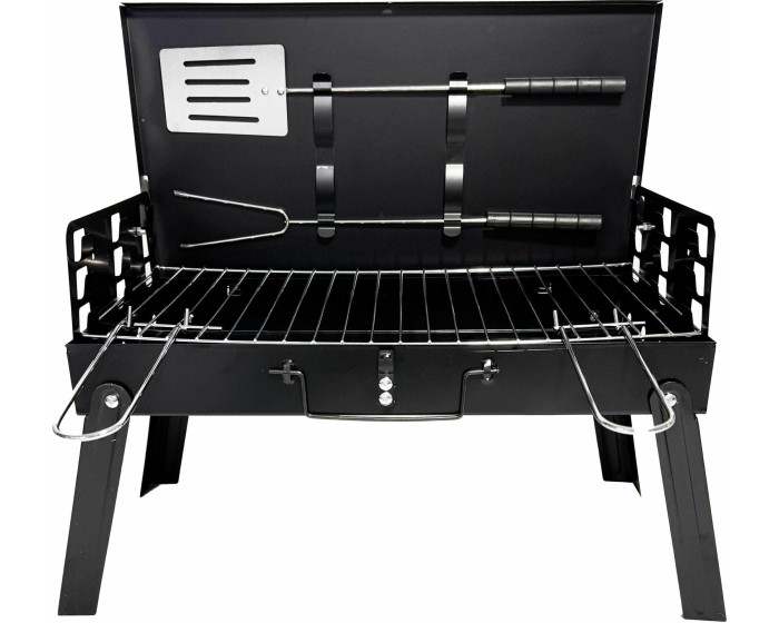 Skládací turistický gril BBQ1009 černý