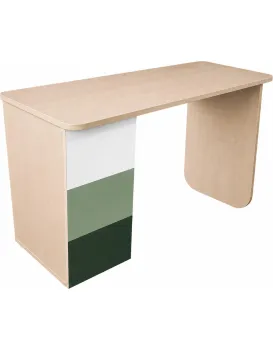 Psací stůl Bodyx 120 cm jasan/zelený