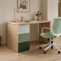 Psací stůl Bodyx 120 cm jasan/zelený