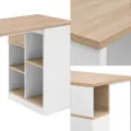 Psací stůl BB101 120 cm jasan/bílý