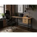 Psací stůl BB107 120 cm dub přírodní/černý
