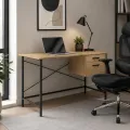 Psací stůl BB107 120 cm dub přírodní/černý