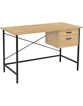 Psací stůl BB107 120 cm dub přírodní/černý