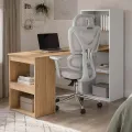 Psací stůl s nástavcem BB108 130 cm dub přírodní/bílý