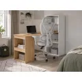 Psací stůl s nástavcem BB108 130 cm dub přírodní/bílý
