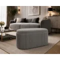 Taburet s úložným prostorem Duo 80 cm samet taupe