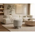 Designový taburet Hanoi 40 cm manšestr taupe