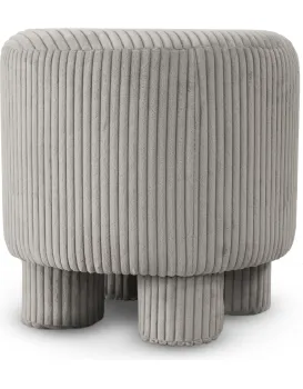 Designový taburet Hanoi 40 cm manšestr taupe
