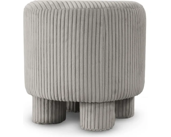 Designový taburet Hanoi 40 cm manšestr taupe