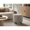 Designový taburet Hanoi 40 cm manšestr taupe