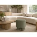 Designový taburet Hanoi 40 cm manšestr olivový