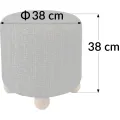 Taburet Kioto 38 cm černý/ořech