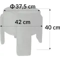 Designový taburet Osaka 42 cm olivový